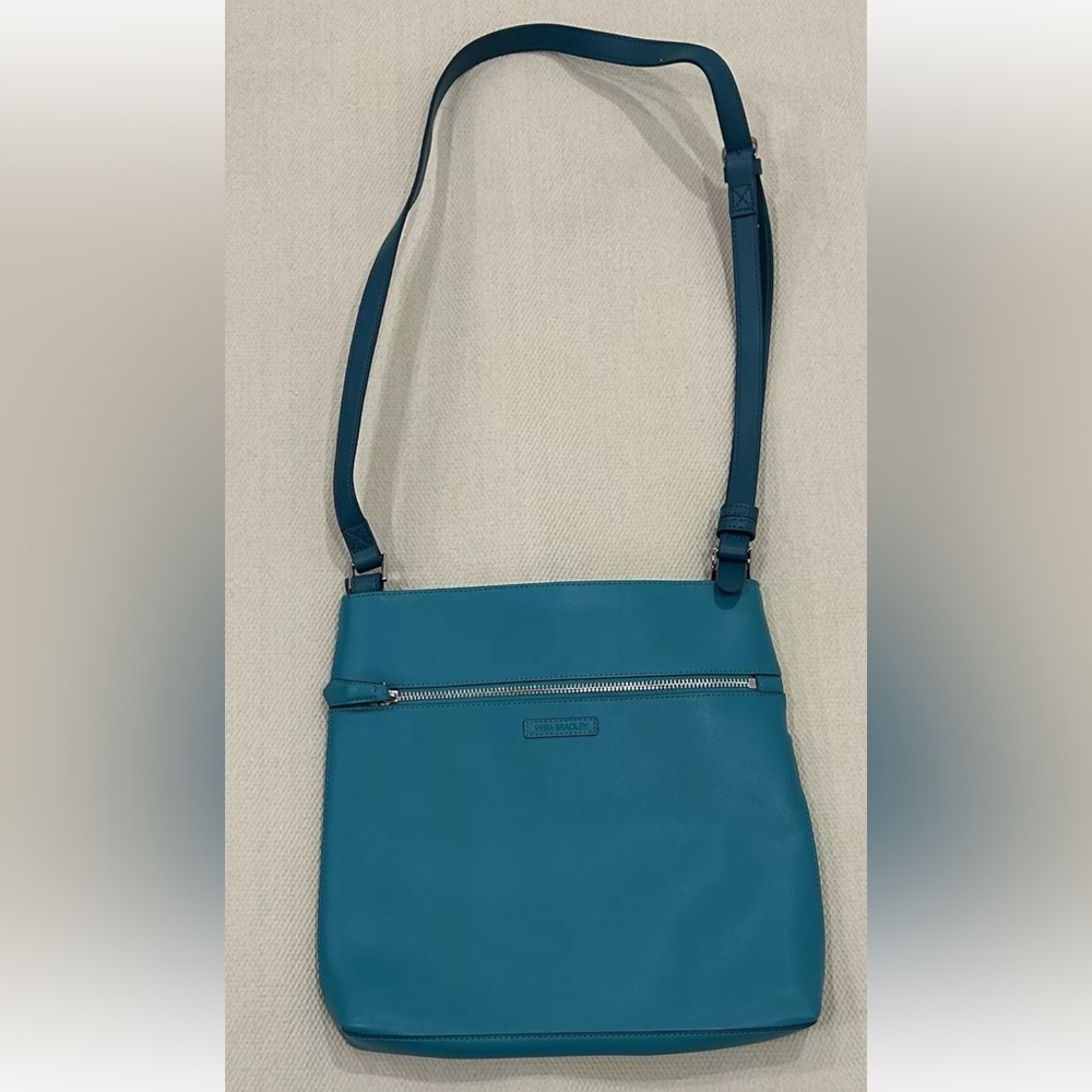 Vera Bradley Cross Body Purse Color Block White And Teal